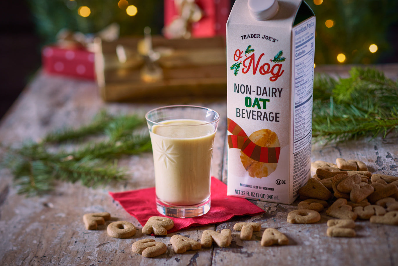 O' Nog Non-Dairy Oat Beverage Classic Egg First Started - TJ Trader Joe's Grocery Delivery