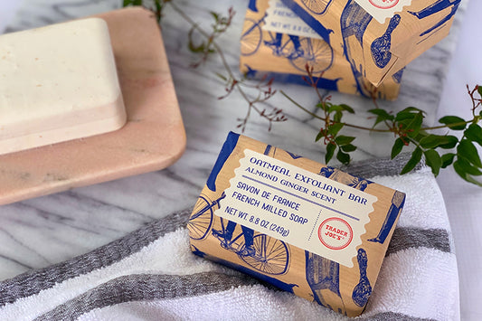 Almond Ginger Scent Oatmeal Exfoliant Bar French Soap Trader Joe - TJ Trader Joe's Grocery Delivery