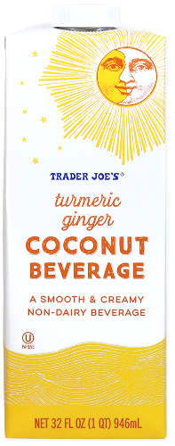Turmeric Ginger Coconut Beverage Milk Golden Can Trader - TJ Trader Joe's Grocery Delivery