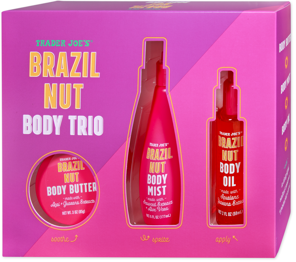 Brazil Nut Body Trio Skin Long Butter Oil - TJ Trader Joe's Grocery Delivery