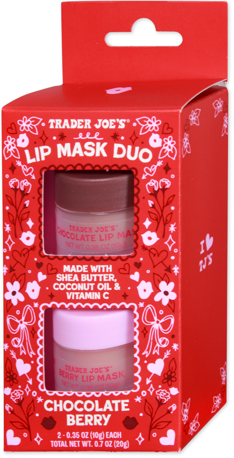 Chocolate Berry Lip Mask Duo Love Need Will Moisturizing - TJ Trader Joe's Grocery Delivery