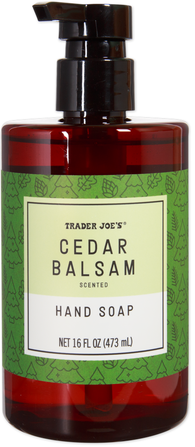 Cedar Balsam Hand Soap Can Scented Holiday Cooking - TJ Trader Joe's Grocery Delivery